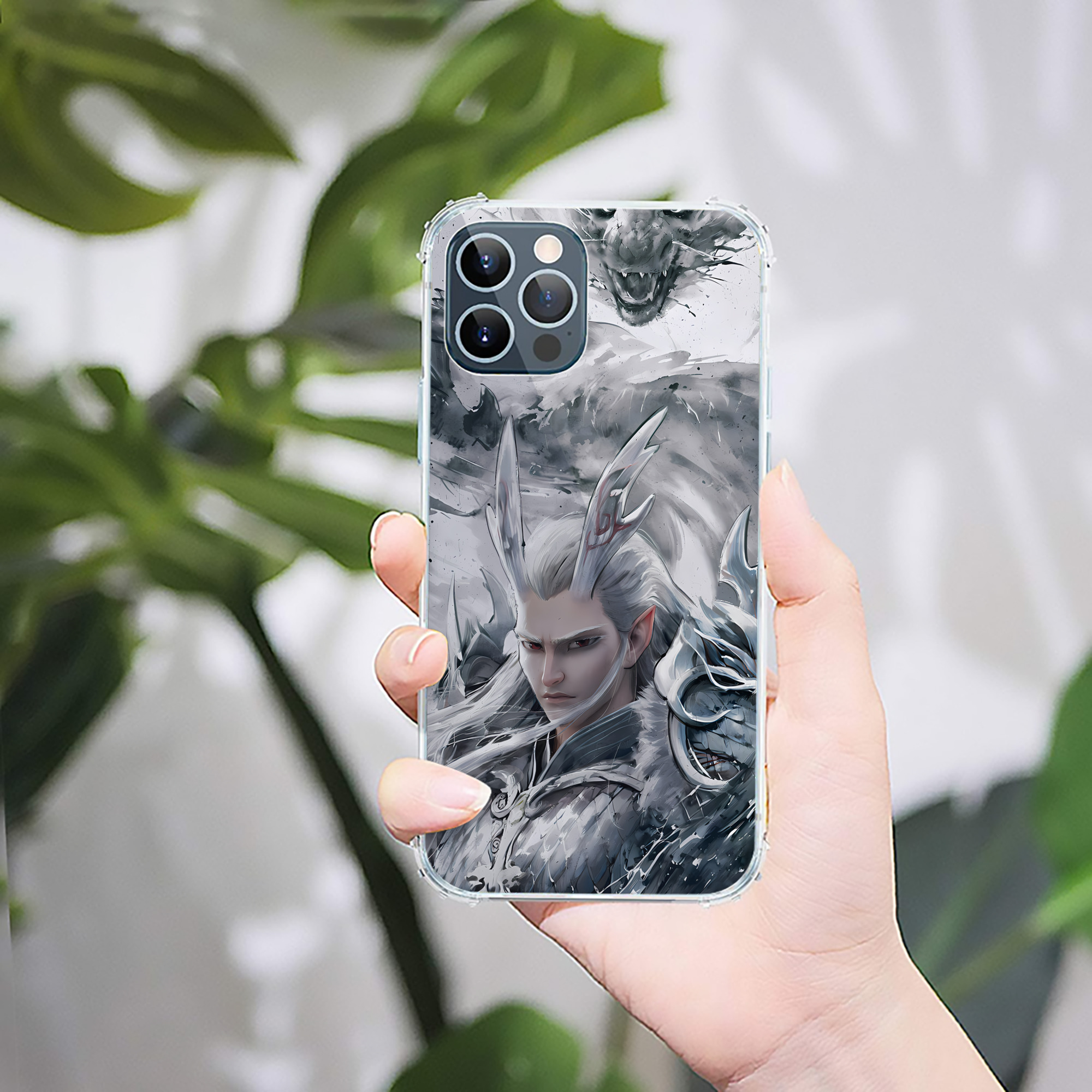 （画像用） Ne Zha 2 ナタ 魔童の大暴れ 【iPhone 12シリーズ対応】透明スマホケース（クリアソフトケース）